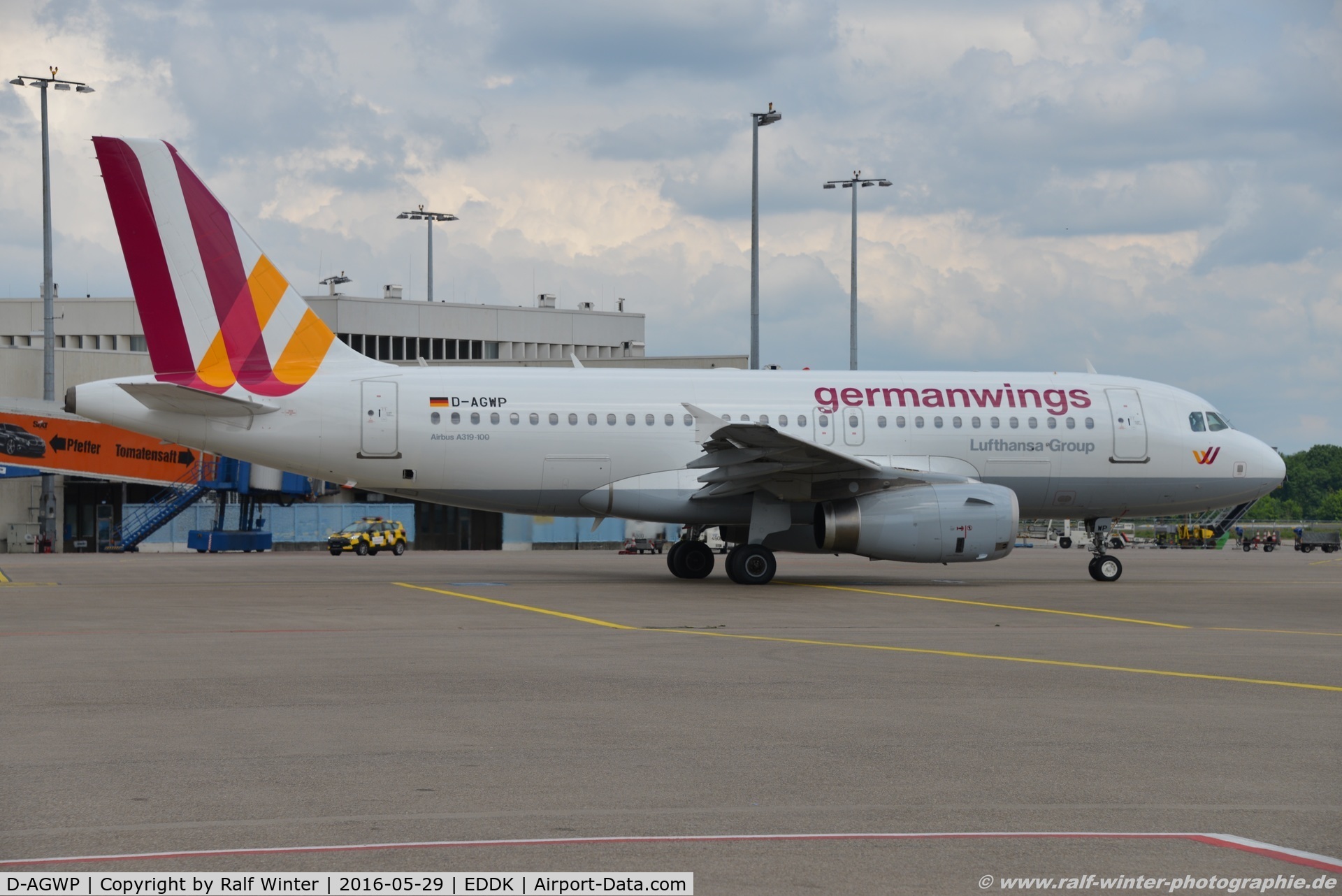 D-AGWP, 2010 Airbus A319-132 C/N 4227, Airbus A319-132 - 4U GWI Germanwings - 4227 - D-AGWP - 29.05.2016 - CGN