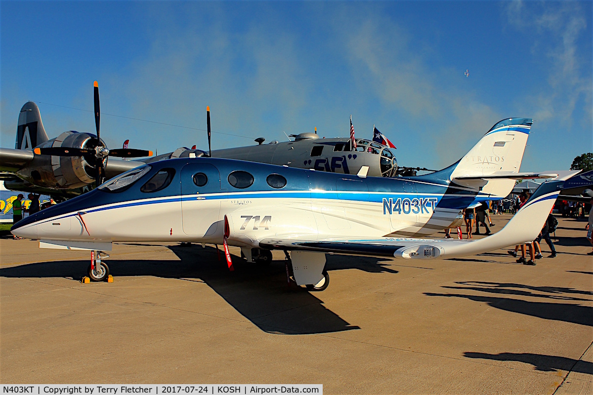 N403KT, 2016 Stratos 714 C/N S714-100, At 2017 EAA Airventure at Oshkosh