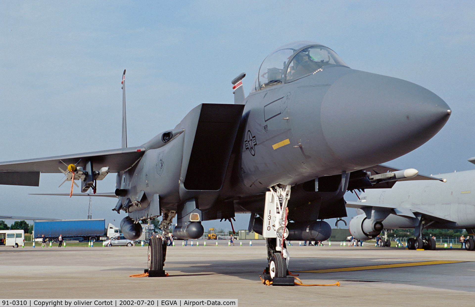91-0310, 1991 McDonnell Douglas F-15E Strike Eagle C/N 1217/E175, RIAT 2002