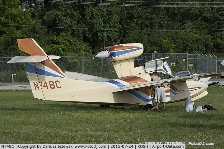 N748C, 1985 Aerofab Inc LAKE LA-250 C/N 25, Lake LA-250 Renegade  C/N 25, N748C