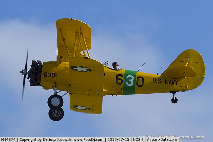 N44874, 1941 Naval Aircraft Factory N3N-3 C/N 3033, Naval Aircraft Factory N3N-3 Yellow Peril  C/N 3033, N44874