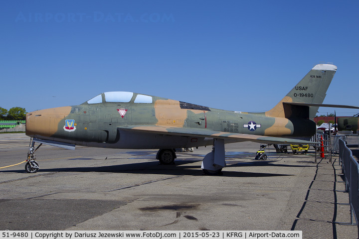 51-9480, 1951 General Motors F-84F-35-GK Thunderstreak C/N Not found 51-9480, Republic F-84F Thunderstreak 51-9480
