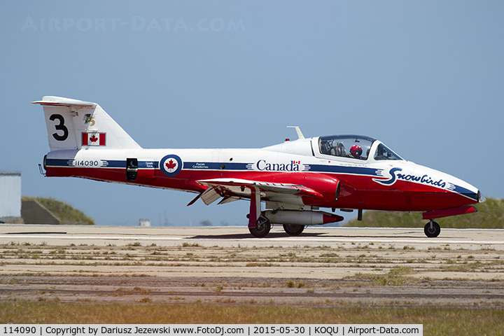 114090, Canadair CT-114 Tutor C/N 1090, CAF CT-114 Tutor 114090 C/N 1090 from Snowbirds Demo Team 15 Wing CFB Moose Jaw, SK