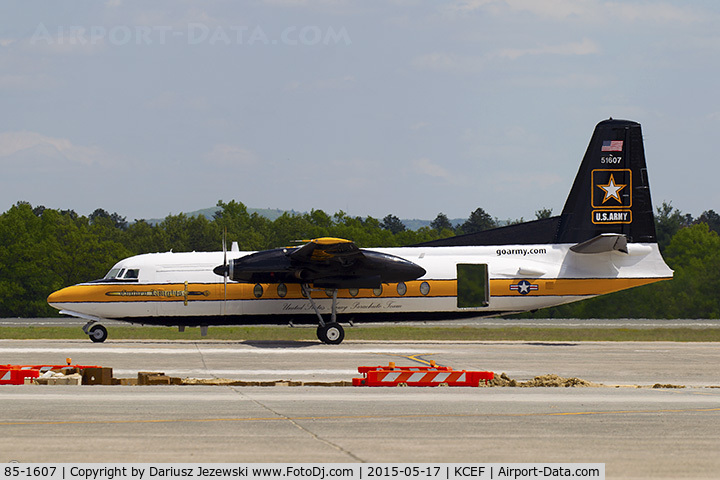 85-1607, 1983 Fokker C-31A (F27-400M) Troopship C/N 10653, C-31A Troopship (F-27-400M) 85-1607 US Army