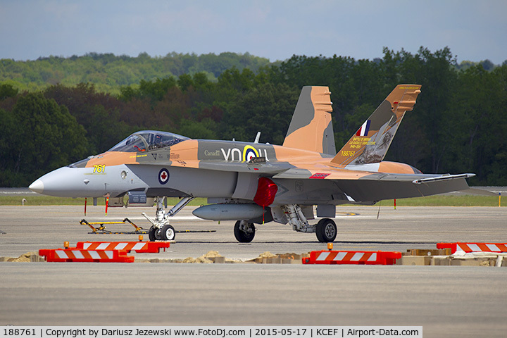 188761, 1986 McDonnell Douglas CF-188A Hornet C/N 417/A346, CAF CF-188 Hornet 188761  from 425 TFS 