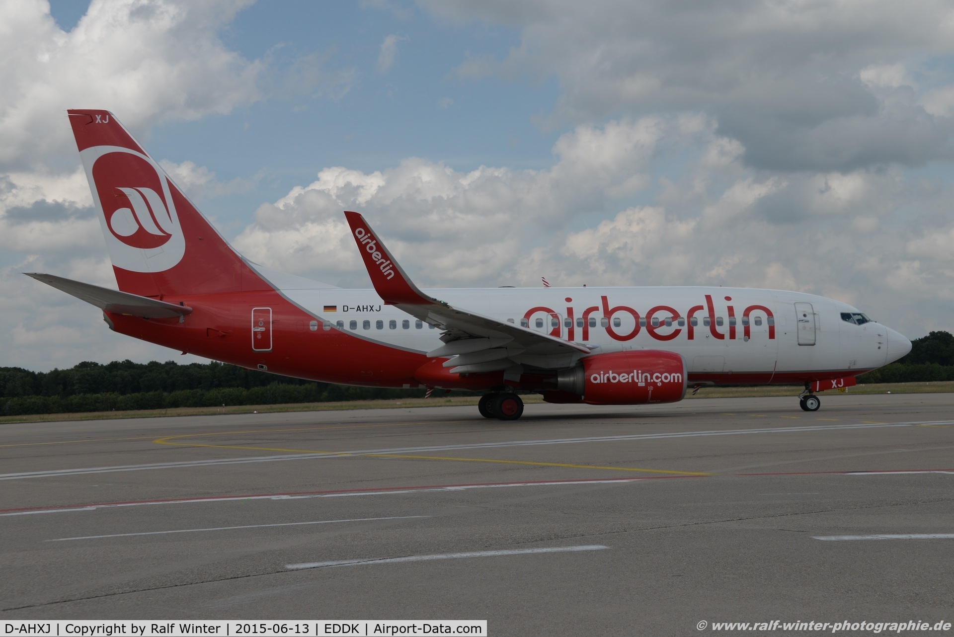 D-AHXJ, 2008 Boeing 737-7Q8 C/N 35277, Boeing 737-7K5(W) - AB BER Air Berlin opby TUIfly - 35277 - D-AHXJ - 13.06.2015 - CGN