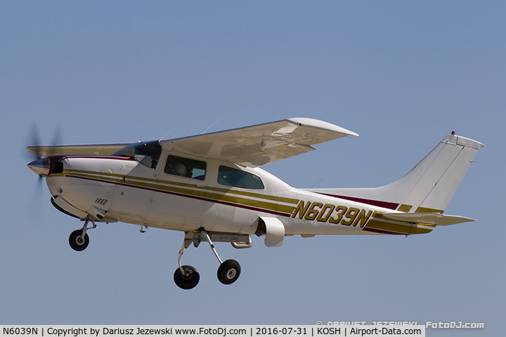 N6039N, 1978 Cessna 210M Centurion C/N 21062907, Cessna 210M Centurion  C/N 21062907, N6039N