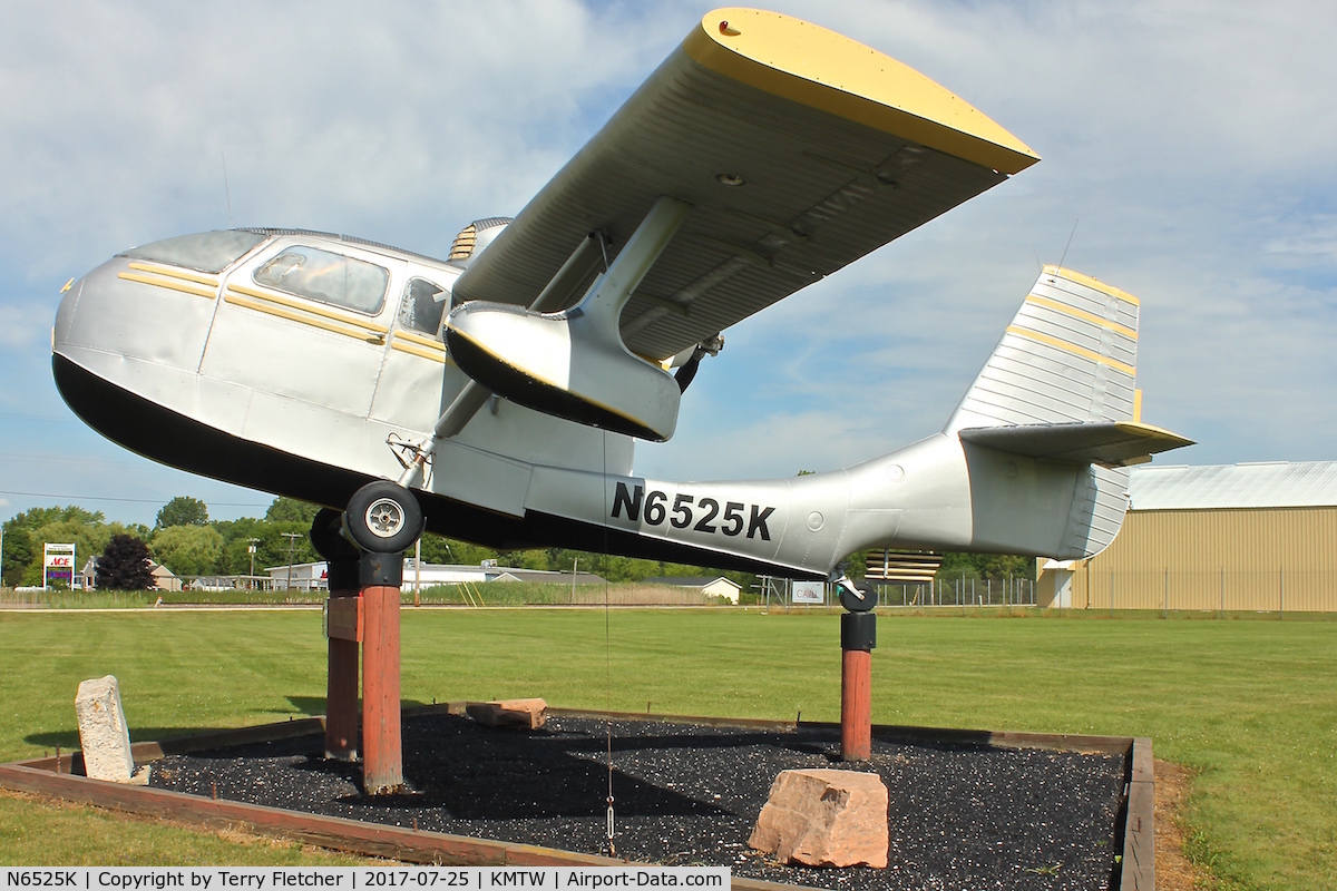 N6525K, Republic RC-3 Seabee C/N 791, Preserved At Mantowoc Airport , Wisconsin