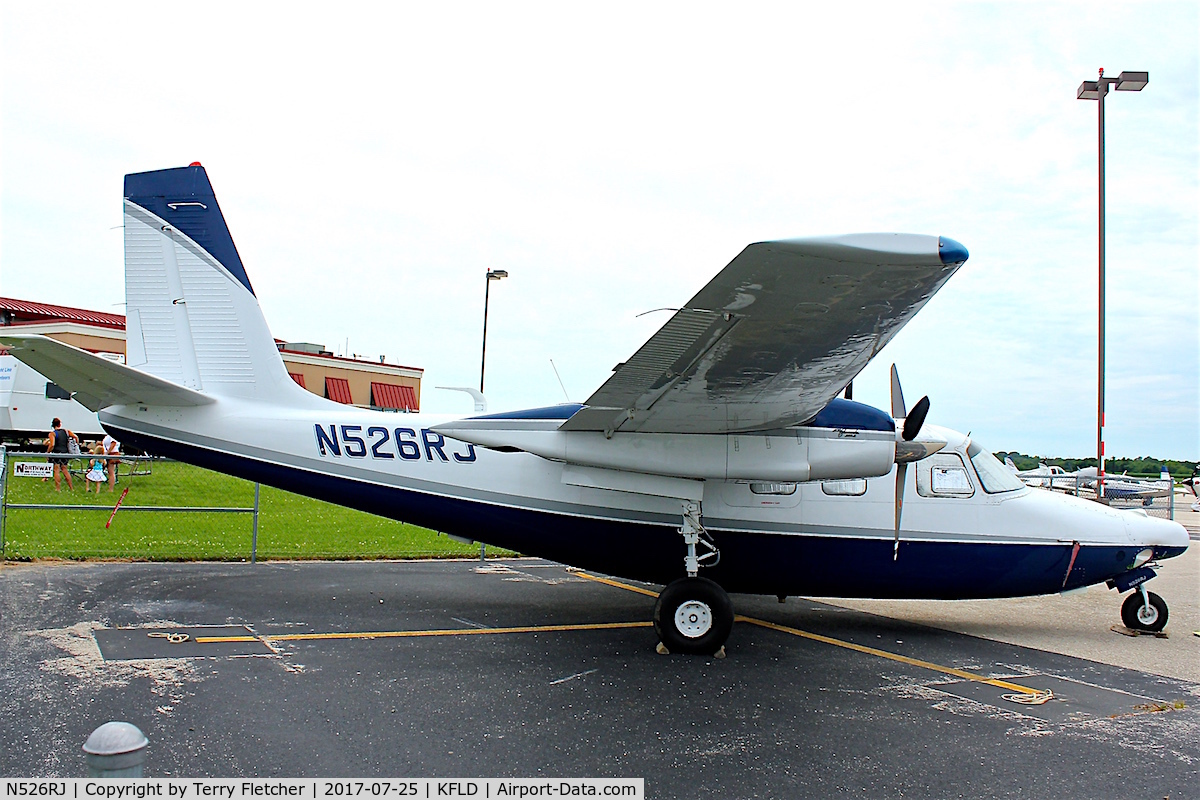 N526RJ, 1961 Aero Commander 500-A C/N 500A-1097-51, At Fond du Lac County Airport