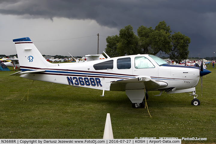 N3688R, 1980 Beech F33A Bonanza C/N CE-918, Beech F33A Bonanza  C/N CE-918, N3688R