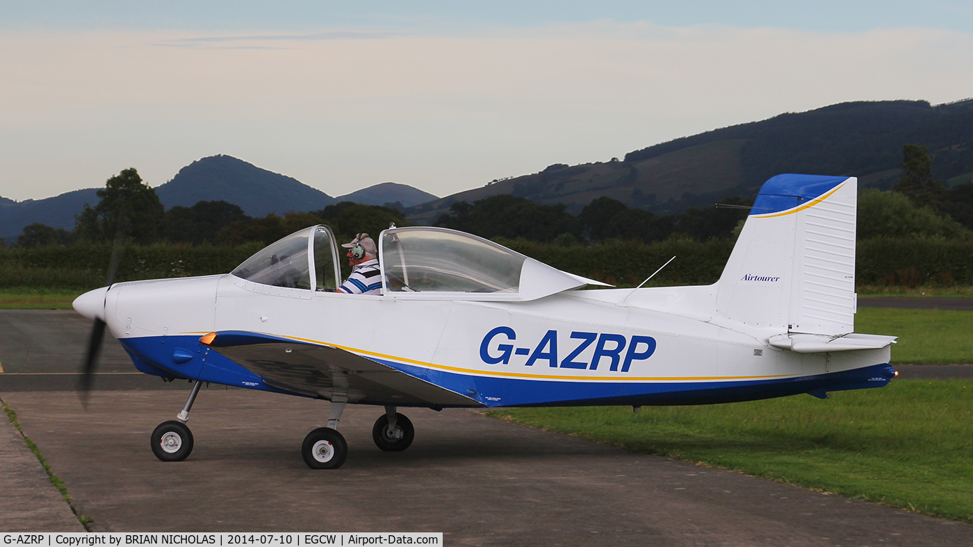 G-AZRP, 1969 Victa Airtourer 115 C/N 529, Evening fly in.