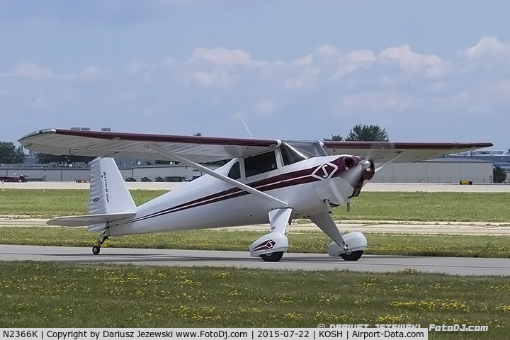 N2366K, 1947 Luscombe 8E Silvaire C/N 5093, Luscombe 8E Silvaire  C/N 5093, N2366K