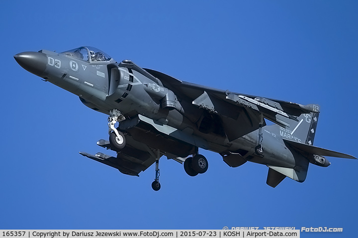 165357, McDonnell Douglas AV-8B Harrier II C/N B274, AV-8B Harrier 165357 CG-03 from VMA-231 