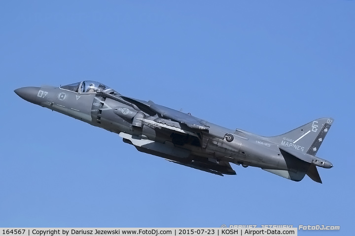 164567, McDonnell Douglas AV-8B Harrier II C/N 252, AV-8B Harrier 164567 EH-54 from VMM-264 