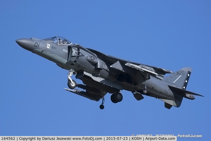 164562, McDonnell Douglas AV-8B Harrier II C/N 247, AV-8B Harrier 164562 CG-01 from VMA-231 