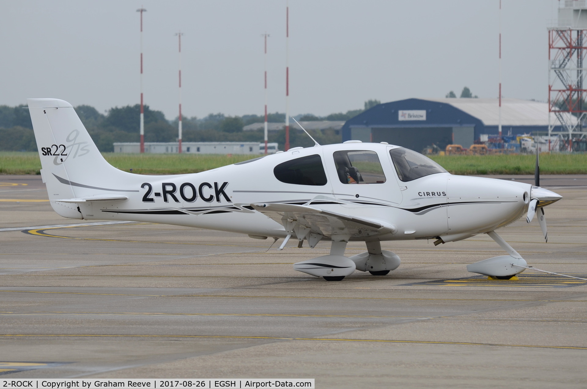 2-ROCK, 2005 Cirrus SR22 GTS C/N 1313, Parked at Norwich.