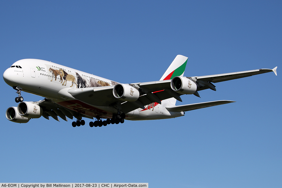 A6-EOM, 2015 Airbus A380-861 C/N 187, Animals c/s