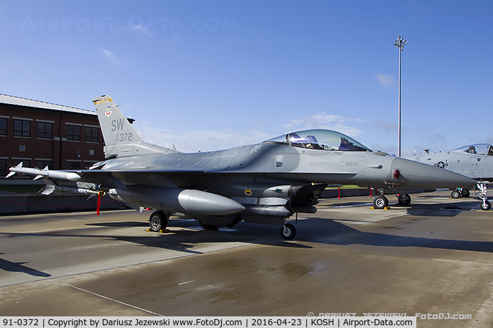 91-0372, 1991 General Dynamics F-16CJ Fighting Falcon C/N CC-70, F-16CM Fighting Falcon 91-0372 SW from 79th FS 