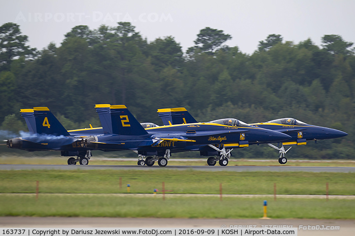 163737, 1989 McDonnell Douglas F/A-18C Hornet C/N 808/C096, F/A-18C Hornet 163737 C/N 0808 from Blue Angels Demo Team  NAS Pensacola, FL