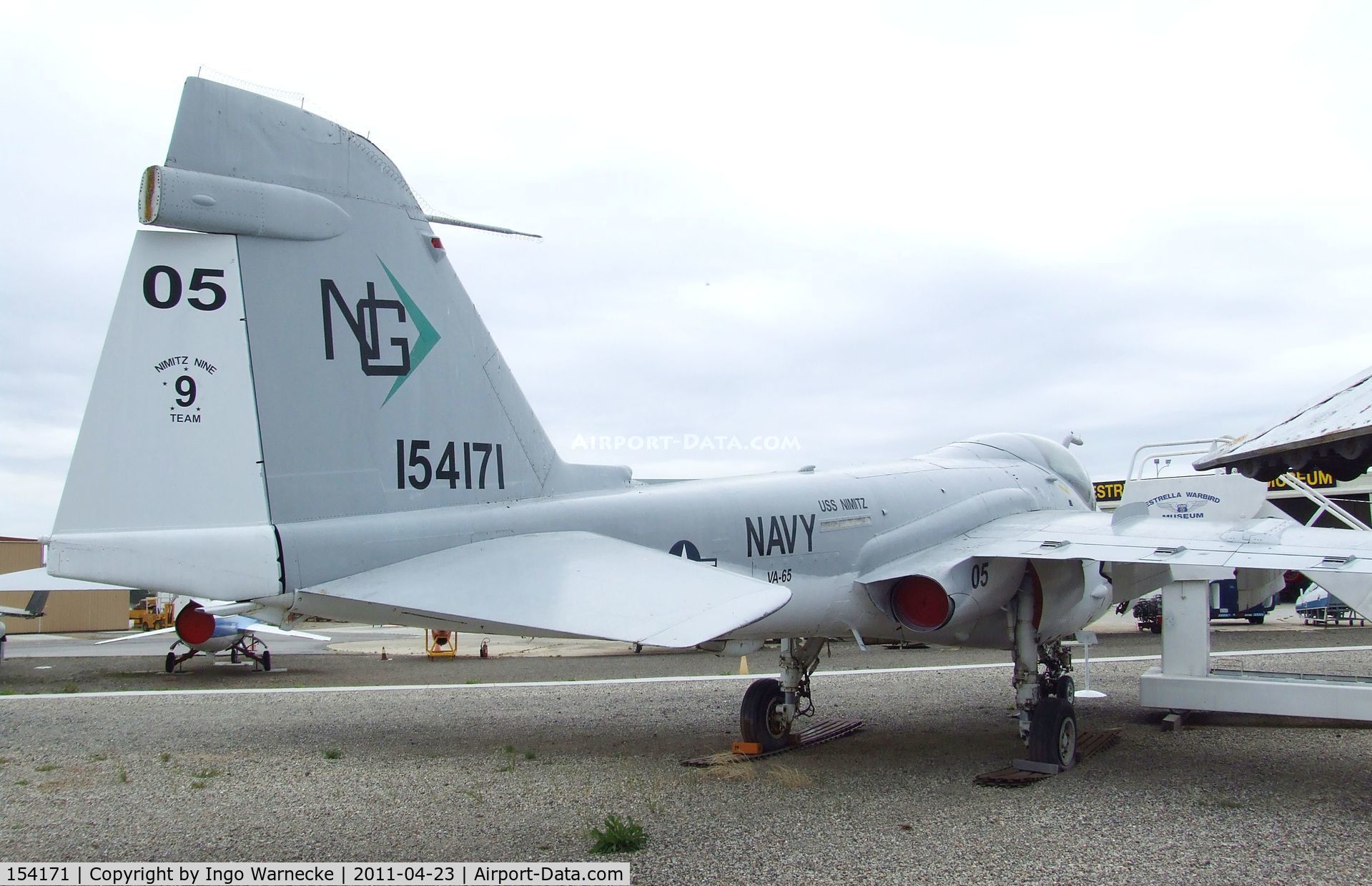 154171, Grumman A-6E Intruder C/N I-306, Grumman A-6E Intruder at the Estrella Warbirds Museum, Paso Robles CA