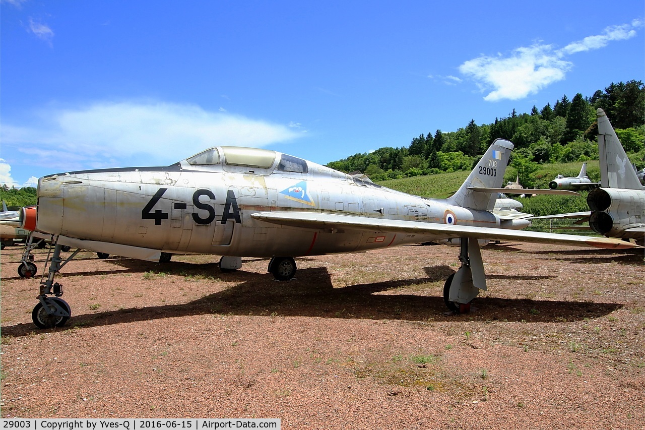 29003, General Motors F-84F Thunderstreak C/N Not found 52-9003, General Motors F-84F Thunderstreak, Preserved at Savigny-Les Beaune Museum