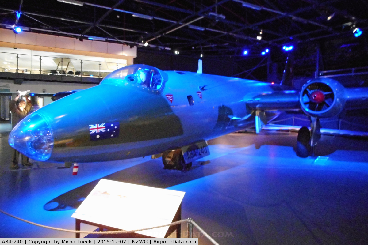 A84-240, English Electric Canberra B.20 C/N 40, At the Air Force Museum in Christchurch