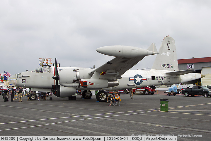 N45309, 1957 Lockheed SP-2H (P2V-7S) Neptune C/N 726-7180, Preserved as Lockheed P-2H Neptune 145915 C/N 726-7180