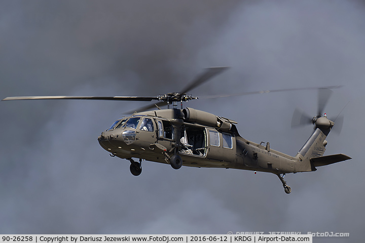 90-26258, 1990 Sikorsky MH-60L Black Hawk C/N 70-1486, UH-60L Blackhawk 90-26258  from 1/126th Avn  Quonset Point ANGS, RI