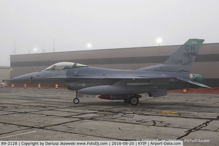 89-2128, 1989 General Dynamics F-16CM Fighting Falcon C/N 1C-281, F-16CM Fighting Falcon 89-2128 OH from 112th FS 