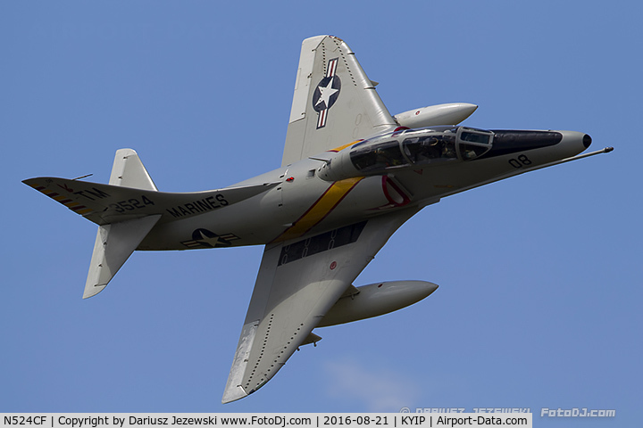 N524CF, 1967 Douglas TA-4F Skyhawk C/N 13590, Douglas TA-4F Skyhawk  C/N 13590, N524CF