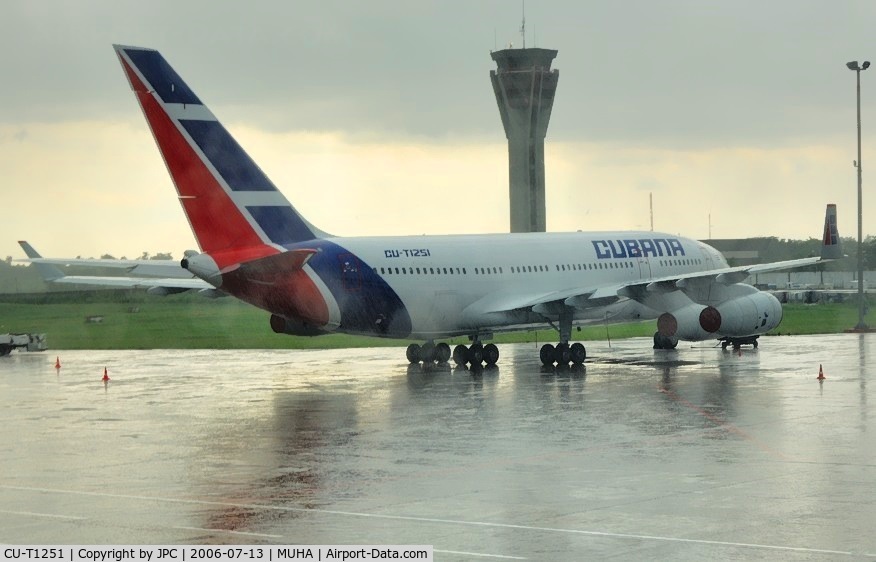 CU-T1251, 2006 Ilyushin IL-96-300 C/N 73393202016, Waiting for the storm to pass