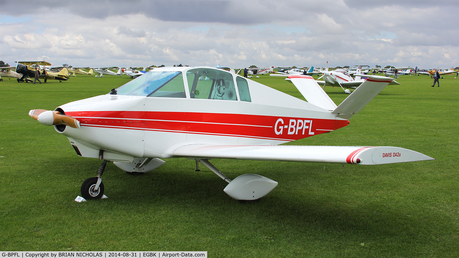 G-BPFL, 1973 Davis DA-2A C/N 051, LAA fly in. Sywell