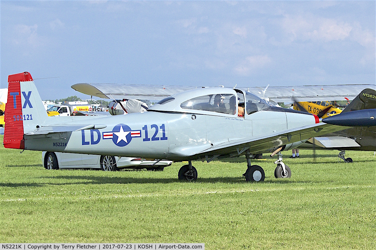 N5221K, 1950 Ryan Navion B C/N NAV-4-2121B, At 2017 AirVenture at Oshkosh