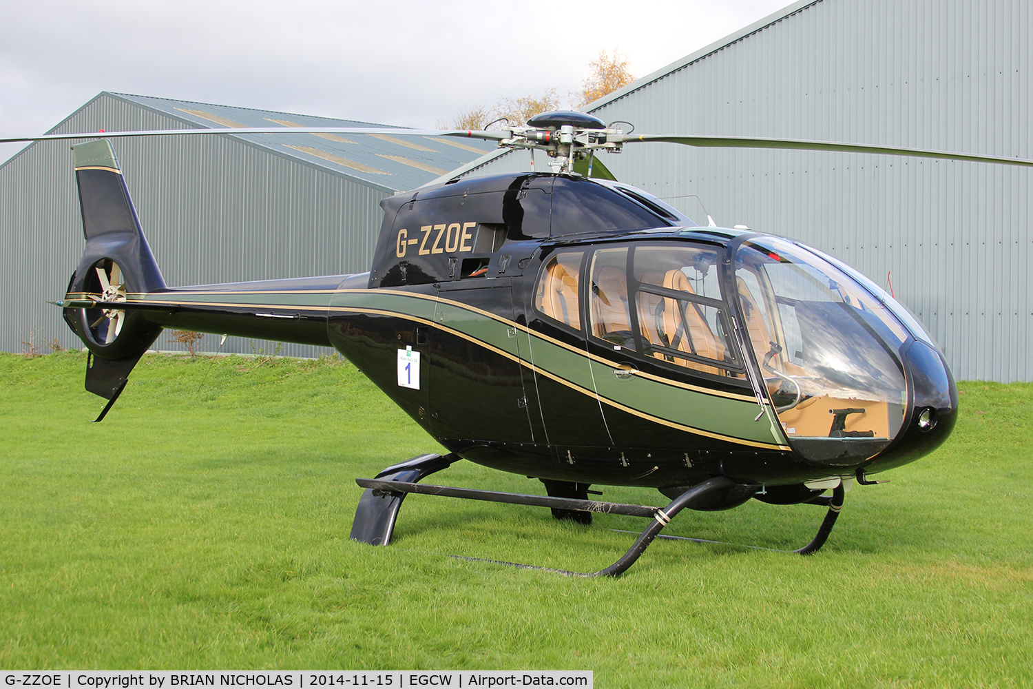 G-ZZOE, 2001 Eurocopter EC-120B Colibri C/N 1196, Business trip.