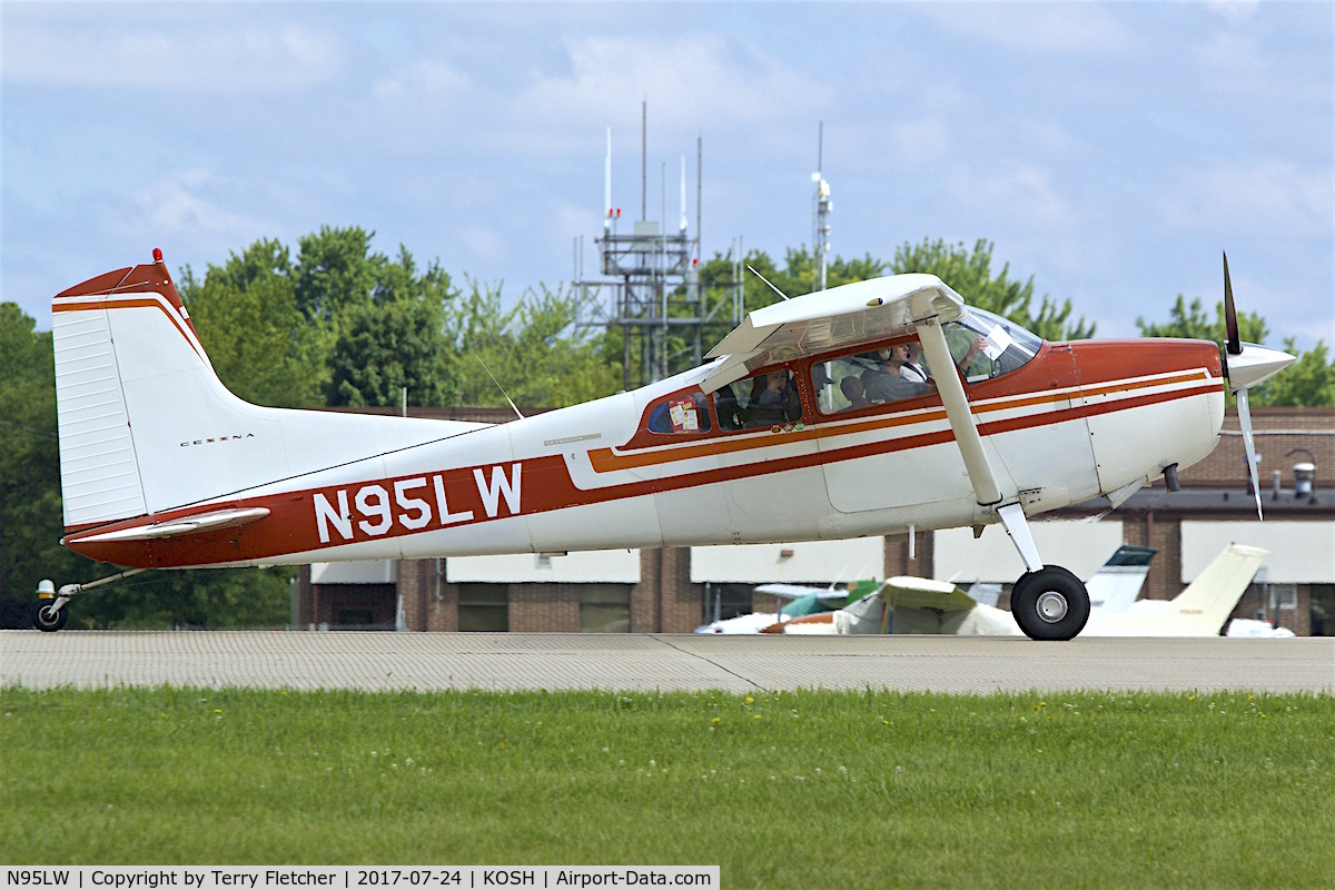 N95LW, 1967 Cessna A185E Skywagon 185 C/N 1851185, At 2017 AirVenture at Oshkosh