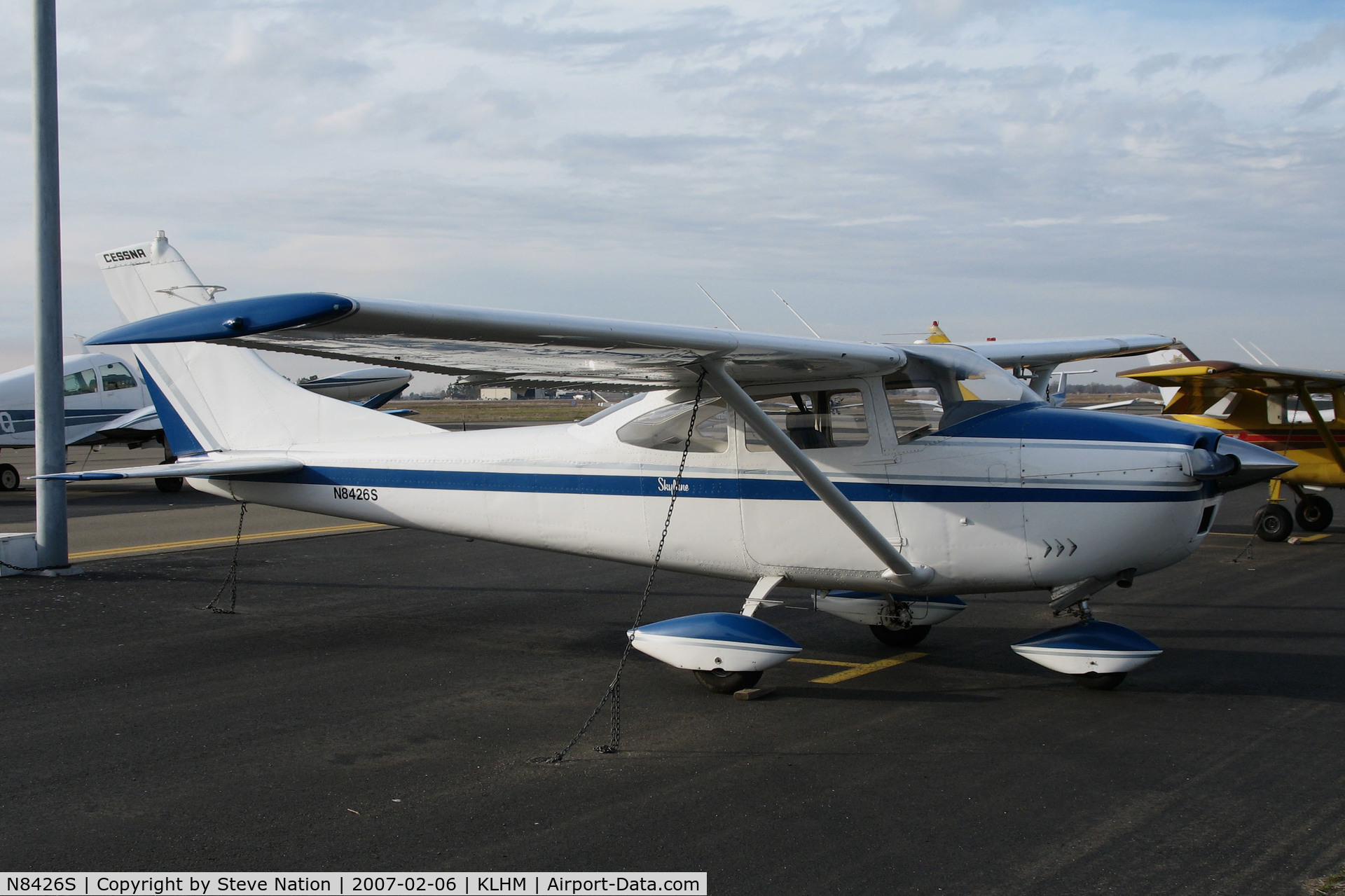 N8426S, 1965 Cessna 182H Skylane C/N 18256526, Locally-based 1965 Cessna 182H Skylane @ Lincoln Regional Airport (Karl Harder Field), CA