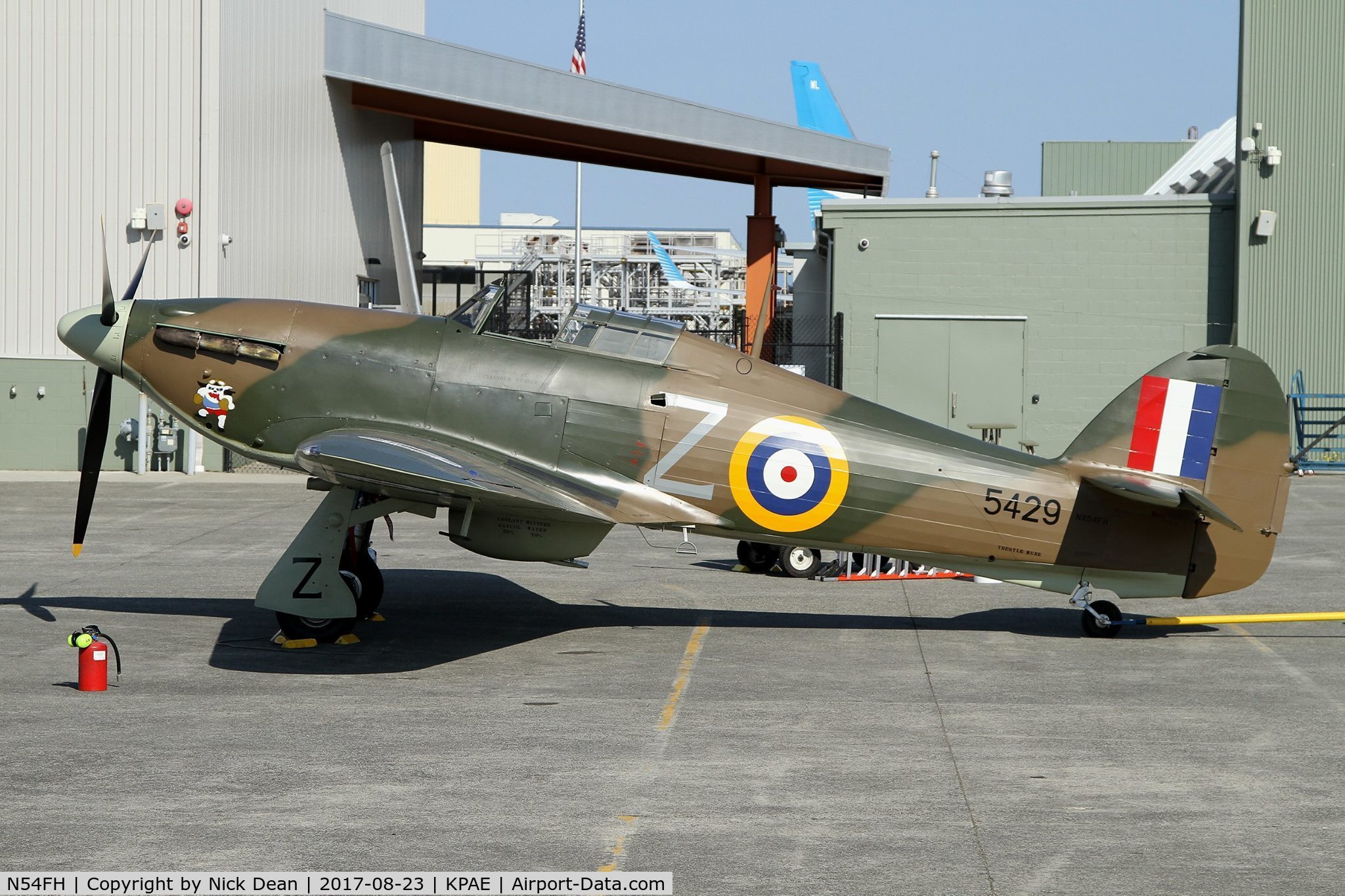N54FH, 1941 Hawker (CCF) Hurricane Mk12A C/N CCF/R32007, Part of the FHCAM museum