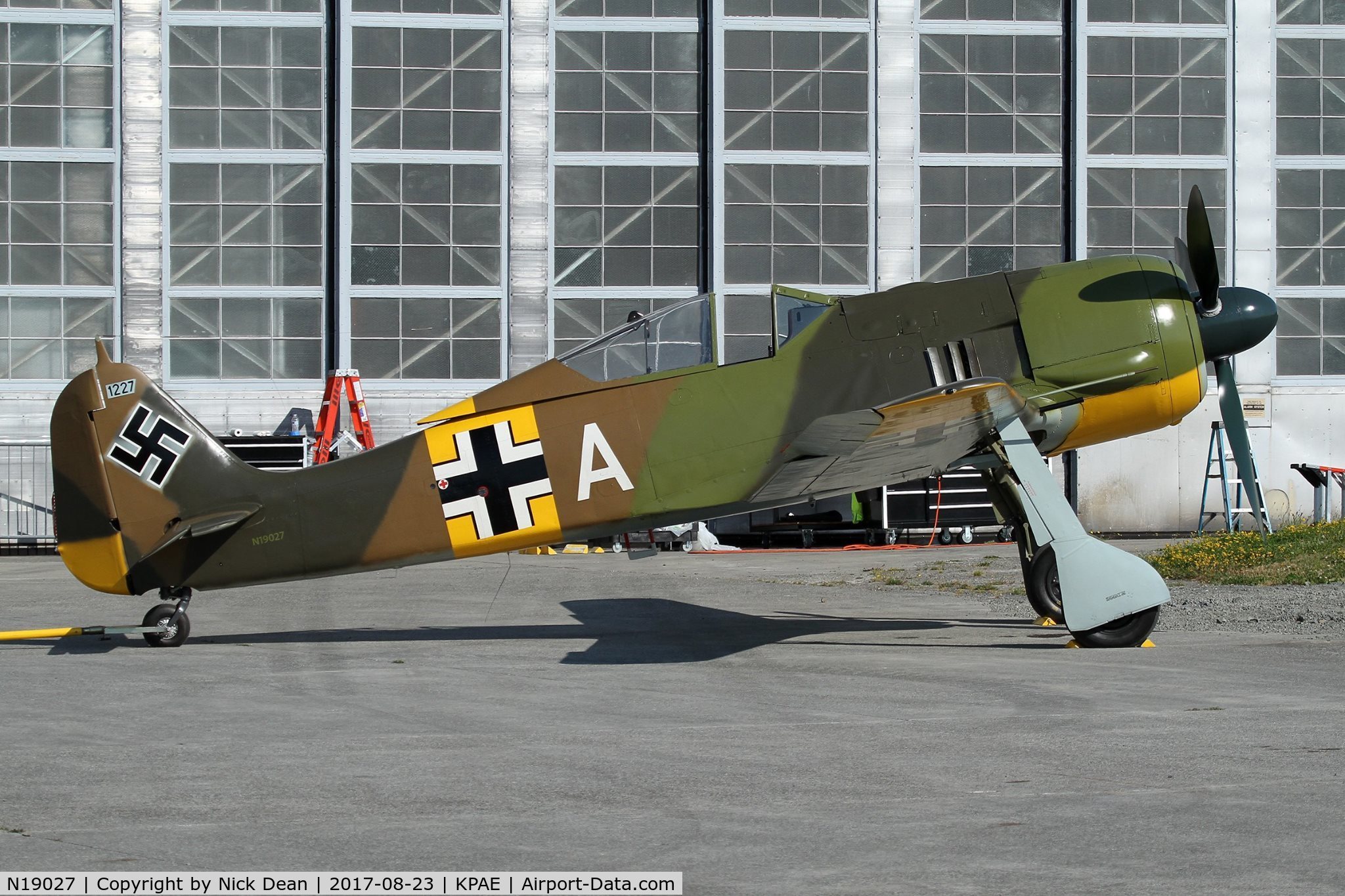 N19027, Focke-Wulf Fw-190A-5/U3 C/N 0151227, Part of the FHCAM collection