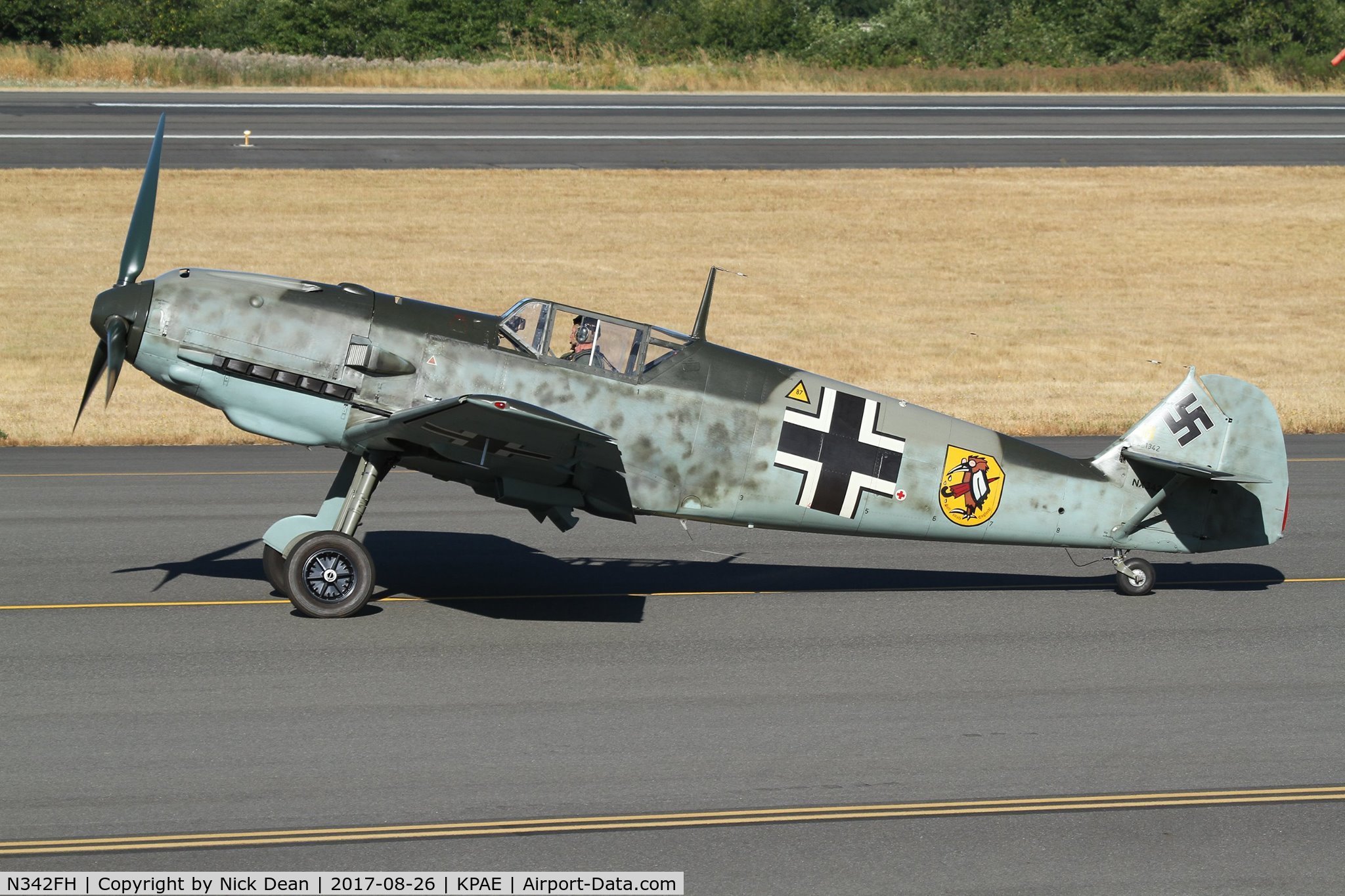 N342FH, 1939 Messerschmitt Bf-109E C/N 1342, Part of the FHCAM museum collection.