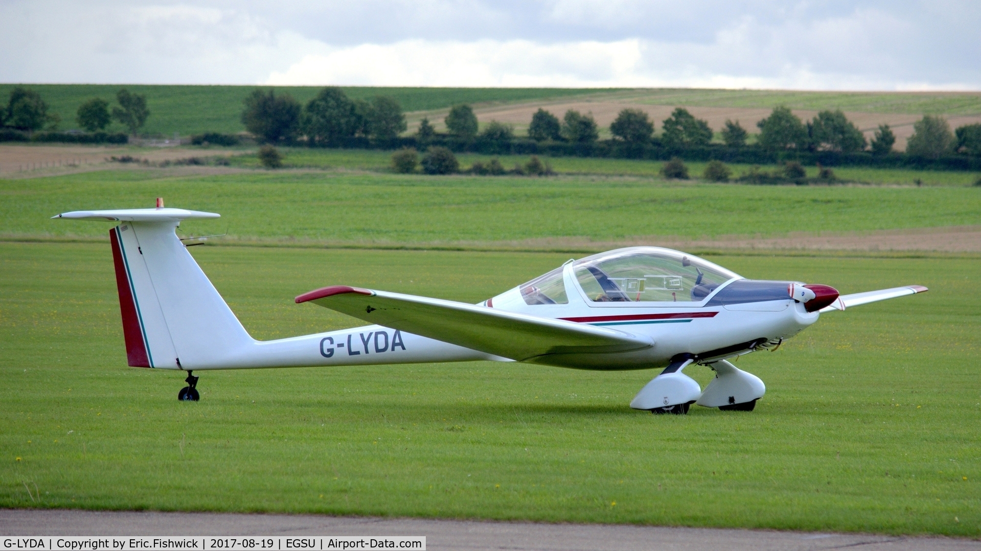 G-LYDA, 1983 Hoffmann H-36 Dimona C/N 3515, 3. G-LYDA visiting The Imperial War Museum, Duxford, Aug, 2017.