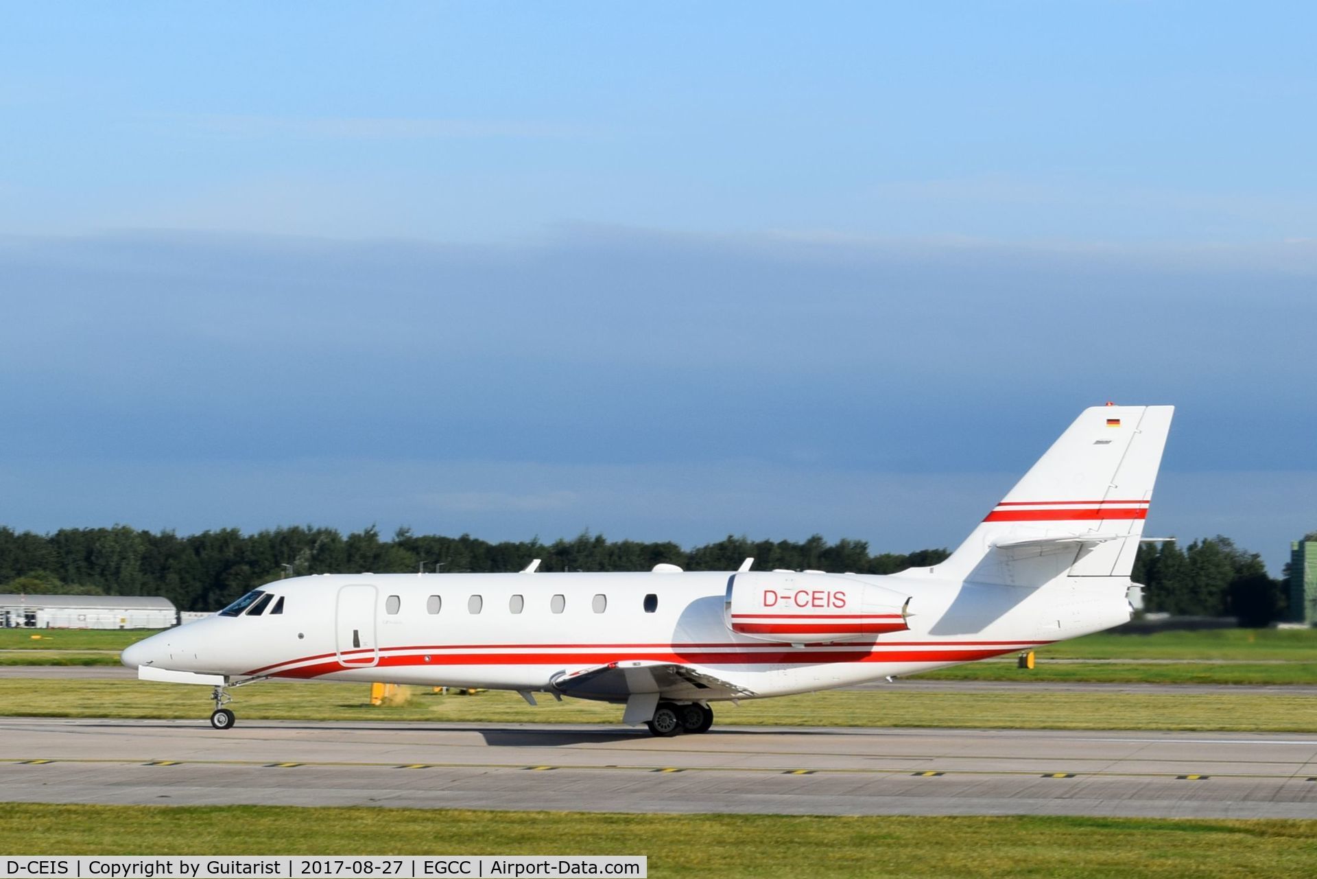 D-CEIS, 2008 Cessna 680 Citation Sovereign C/N 680-0185, At Manchester