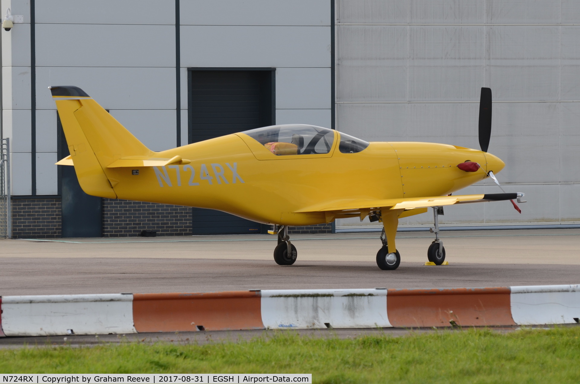 N724RX, 2006 Legend Aircraft Legend C/N 001, Parked at Norwich.