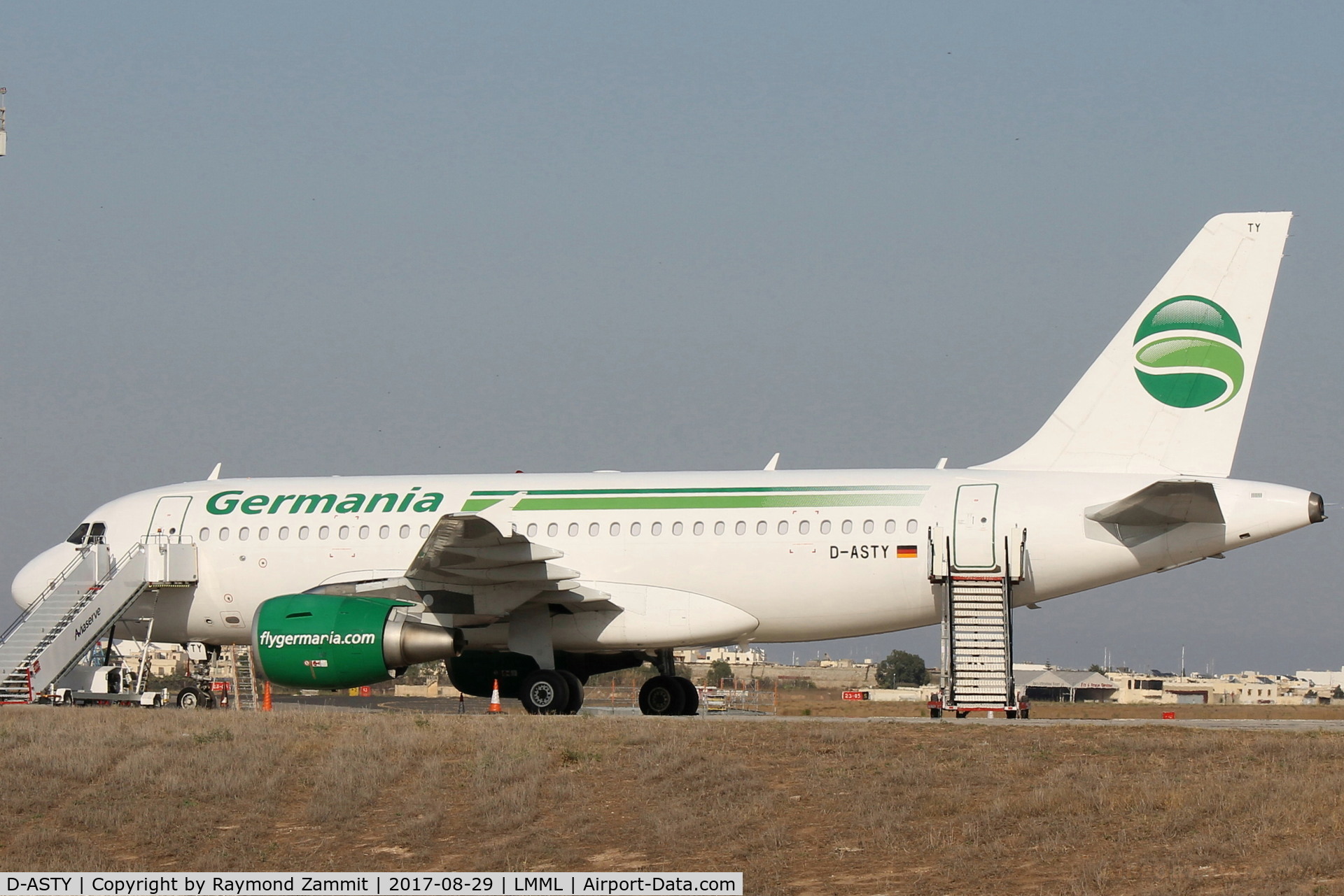 D-ASTY, 2008 Airbus A319-112 C/N 3407, A319 D-ASTY Germania