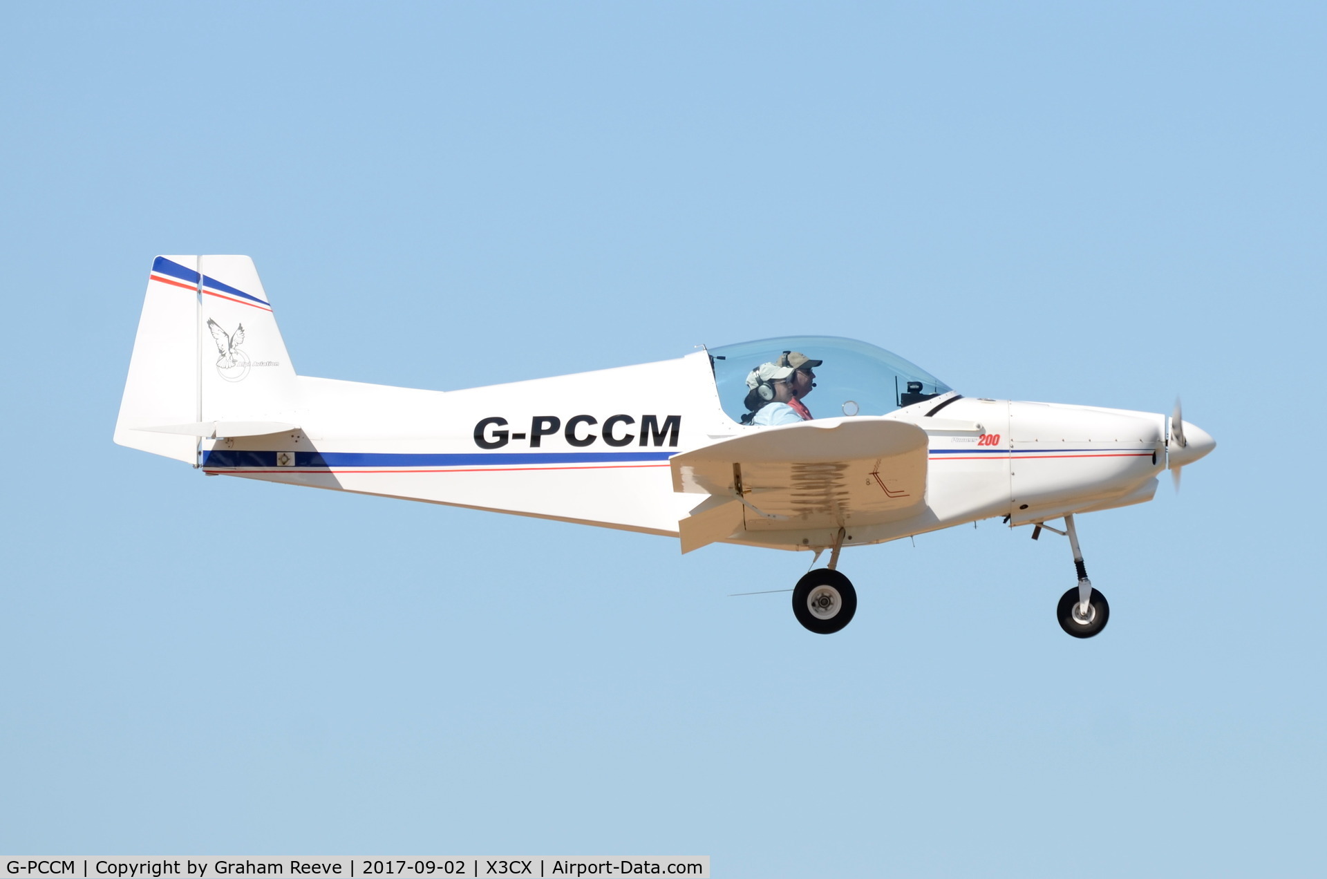 G-PCCM, 2014 Alpi Aviation Pioneer 200-M C/N LAA 334-15250, Landing at Northrepps.