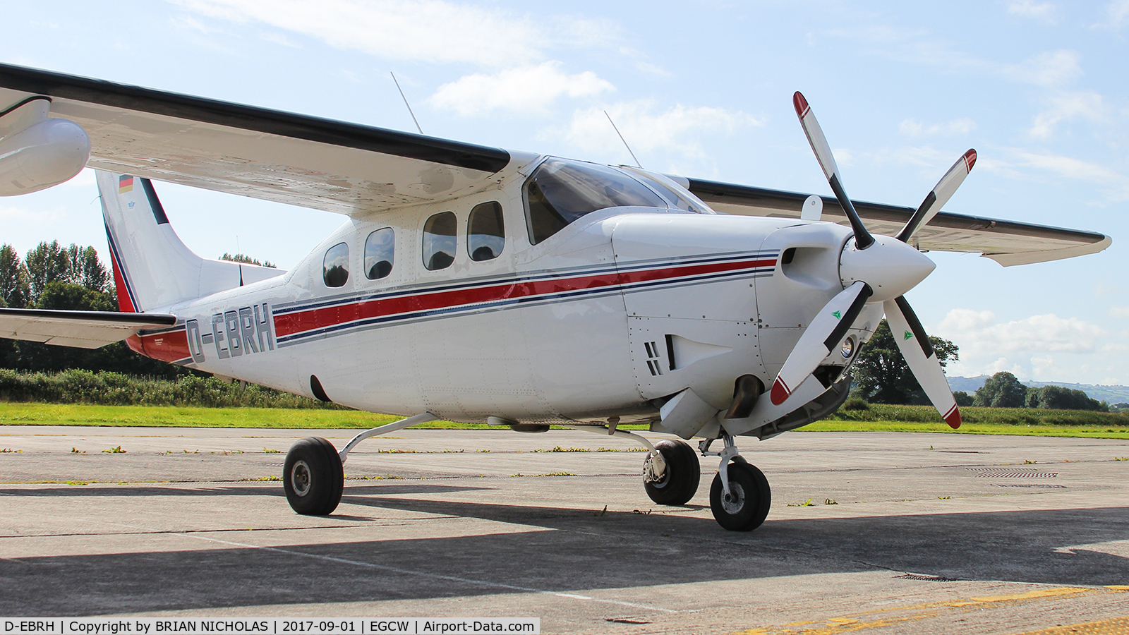 D-EBRH, 1979 Cessna P210N Pressurised Centurion C/N P21000396, Flown in from Memmingen Airport EDJA.