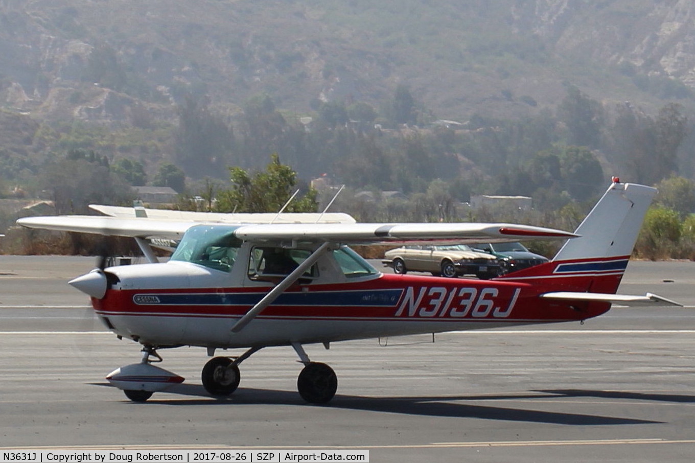 N3631J, 1966 Cessna 150G C/N 15064931, 1966 Cessna 150G, Continental O-200-100 Hp, taxi to Rwy22