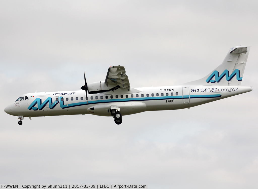 F-WWEN, 2017 ATR 72-600 C/N 1400, C/n 1400 - To be XA-UYT