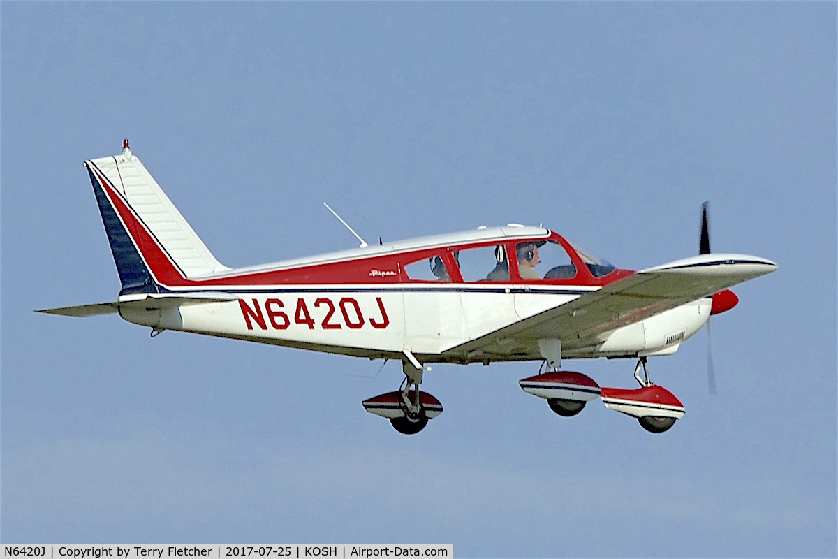 N6420J, 1968 Piper PA-28-180 Cherokee C/N 28-4837, at 2017 EAA AirVenture at Oshkosh