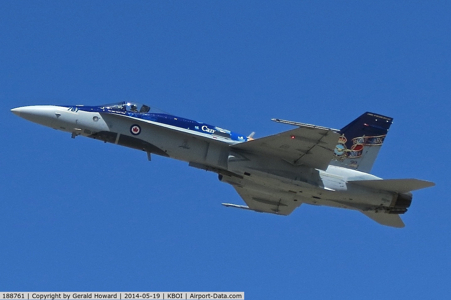 188761, 1986 McDonnell Douglas CF-188A Hornet C/N 417/A346, Departing RWY 28L.