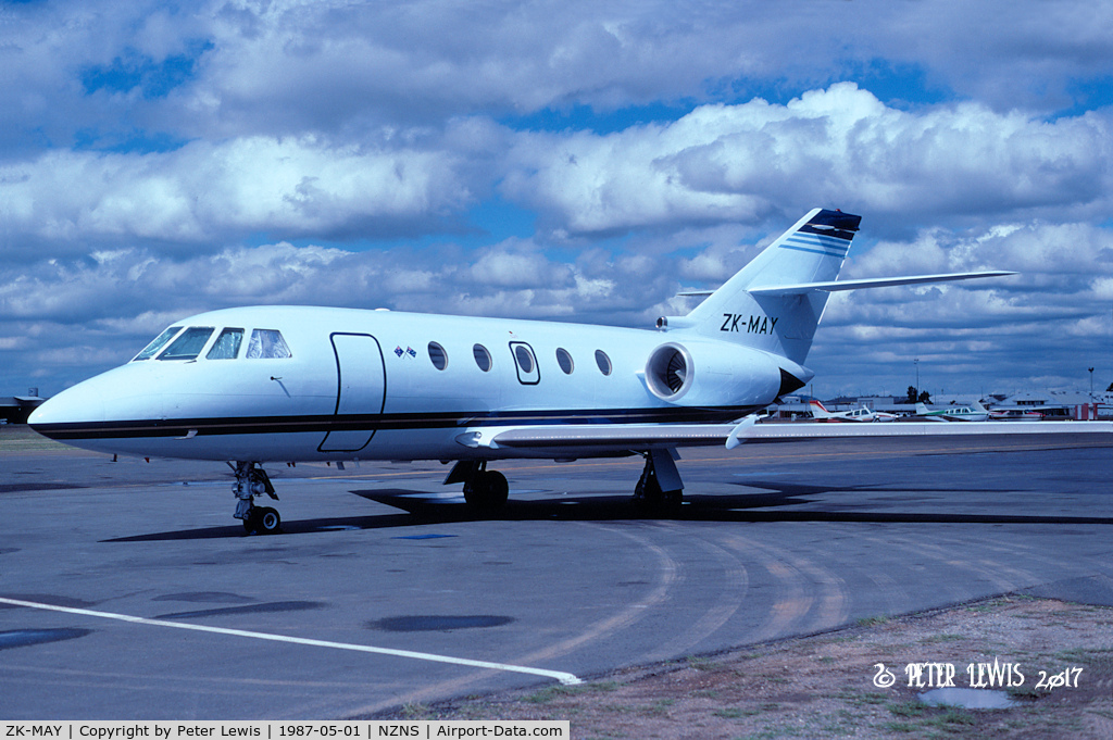 ZK-MAY, 1986 Dassault Falcon 200 C/N 505, Moana Airlines Ltd., Nelson